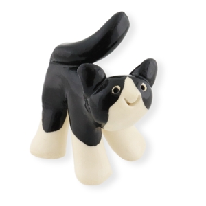 Tuxedo Cat Miniature Figurine