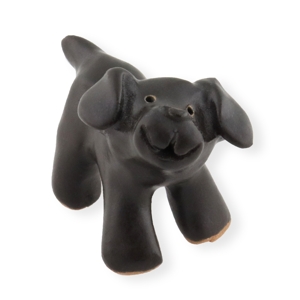 Black Lab Miniature Figurine