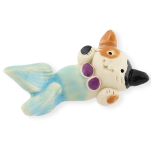 Mermaid Cat Miniature Figurine