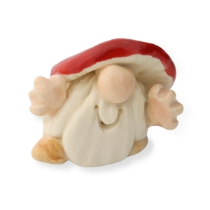 Mushroom Gnome Miniature Figurine