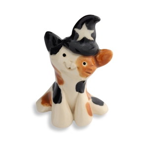 Witch Cat Miniature Figurine