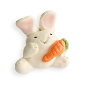 Bunny-Carrot Miniature Figurine