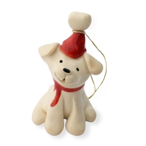 Santa Lab Miniature Figurine